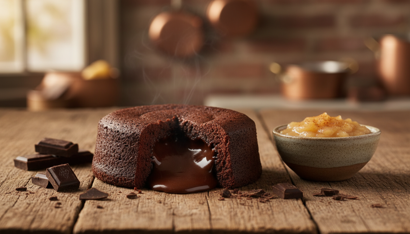 découvrez comment préparer un fondant au chocolat gourmand et léger, sans beurre, facile à réaliser pour un dessert délicieux et sain.