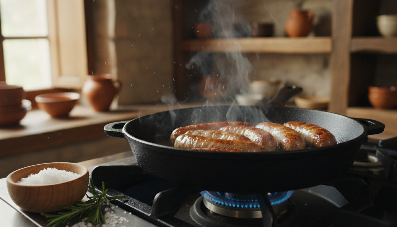 découvrez le temps de cuisson idéal du figatelli à la poêle et nos conseils pratiques pour réussir cette délicieuse charcuterie corse à chaque fois.