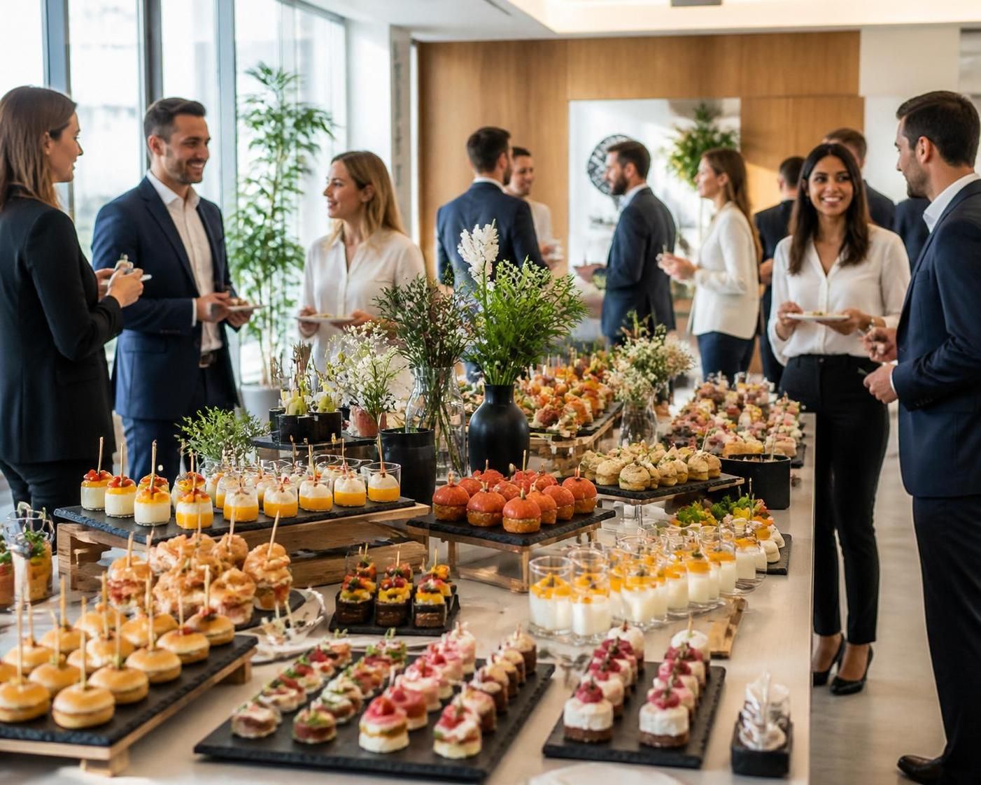 Composez le buffet traiteur parfait pour vos événements professionnels découvrez comment composer le buffet traiteur idéal pour vos événements professionnels, alliant saveurs variées et présentation élégante pour ravir vos invités.